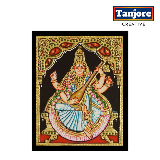 TANJORE PAINTING SARASWATHI