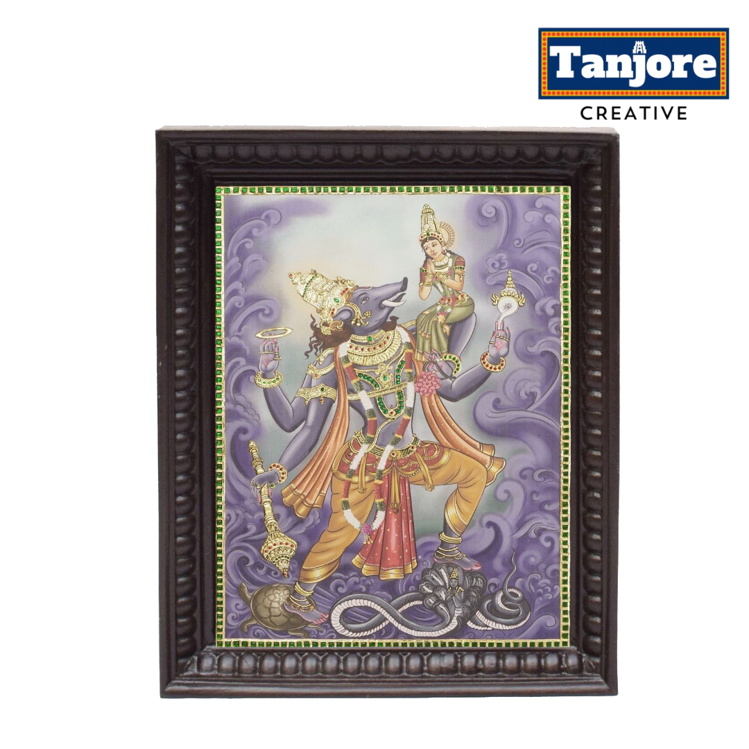 TANJORE PAINTING VARAHA LAKSHMI