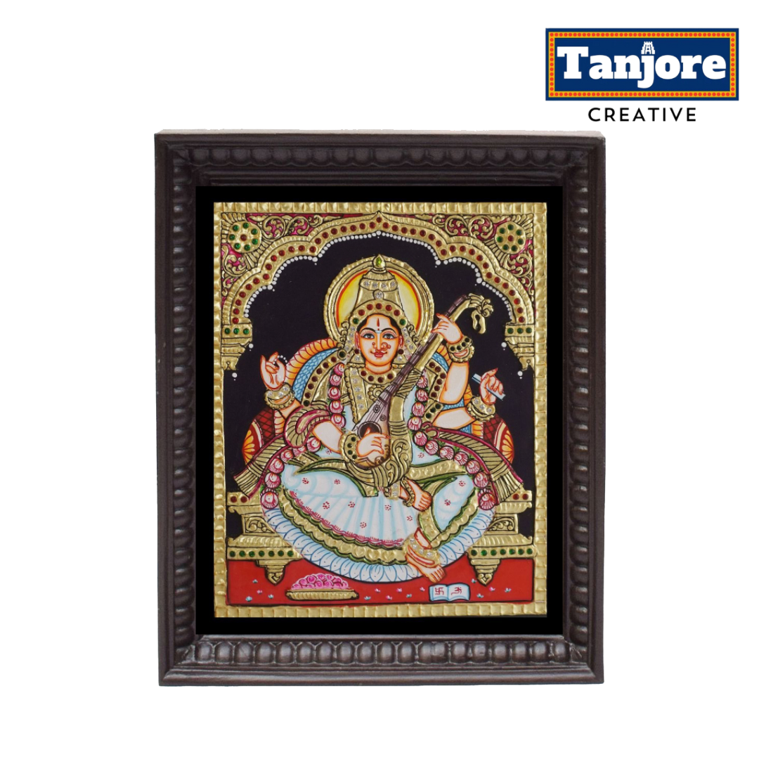 TANJORE PAINTING SARASWATHI