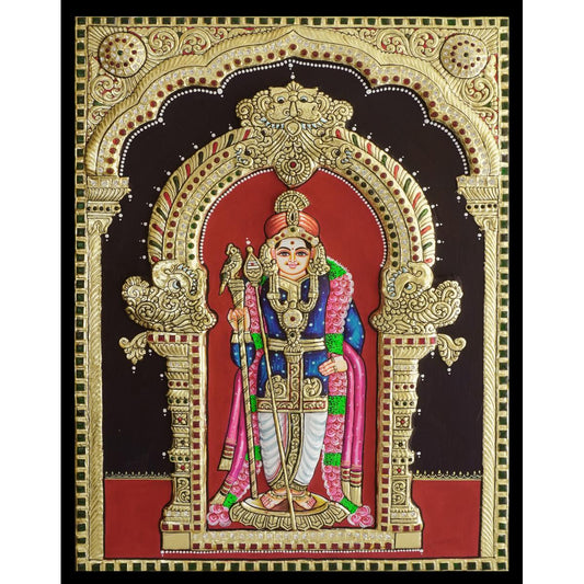 TANJORE PAINTING THIRUCHENDUR MURUGAN