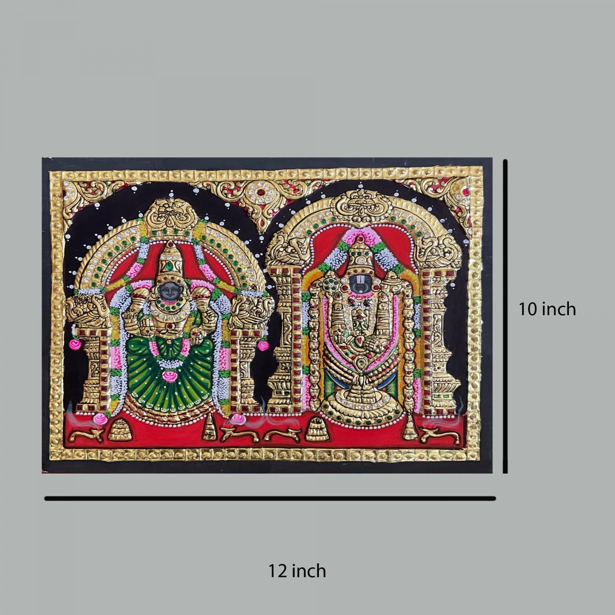 TANJORE PAINTING BALAJI SIDE PADMAVATHI