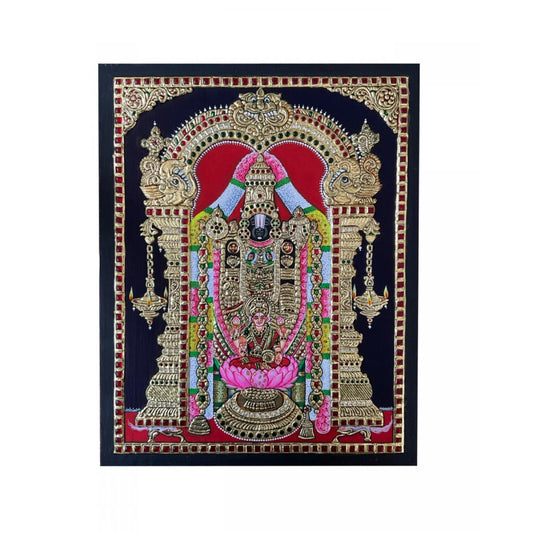 TANJORE PAINTING BALAJI PATHA LAKSHMI