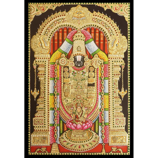 TANJORE PAINTING BALAJI PATHALAKSHMI