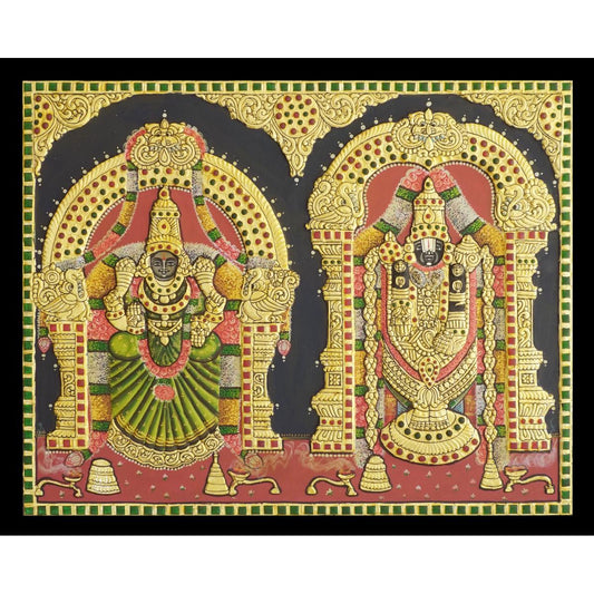 TANJORE PAINTING BALAJI PADMAVATHY AQ