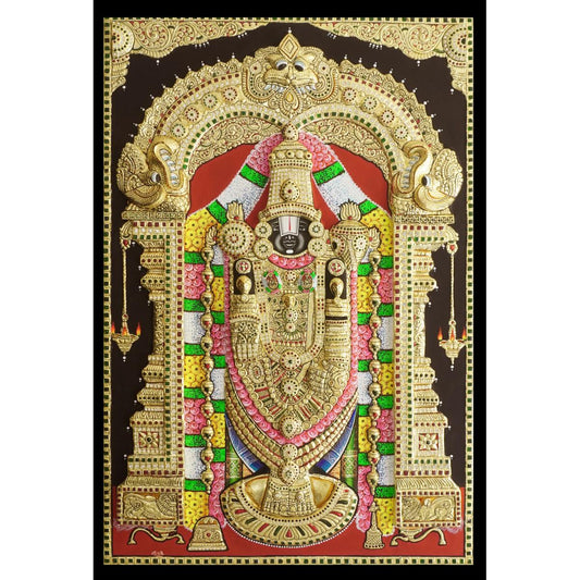 TANJORE PAINTING BALAJI 3d embossed