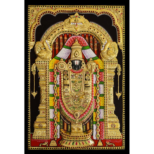 TANJORE PAINTING BALAJI 3d embossed