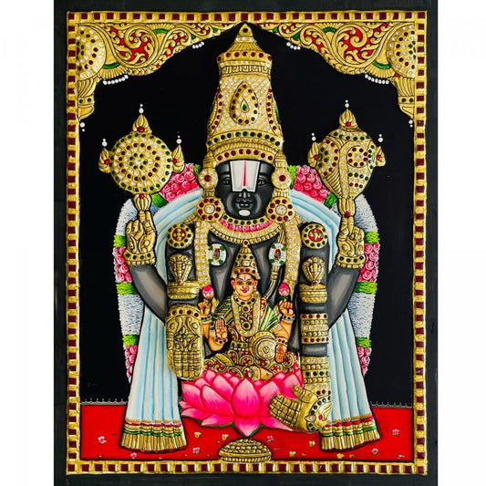 TANJORE PAINTING OM BALAJI 3D EMBOSSED