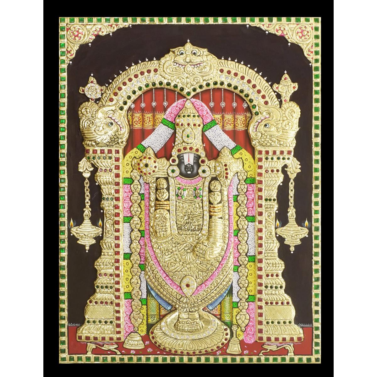 TANJORE PAINTING BALAJI 3D EMBOSE