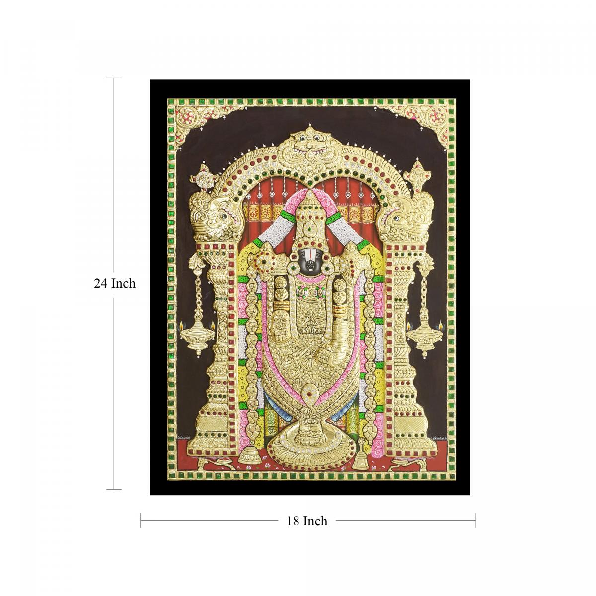 TANJORE PAINTING BALAJI 3D EMBOSE