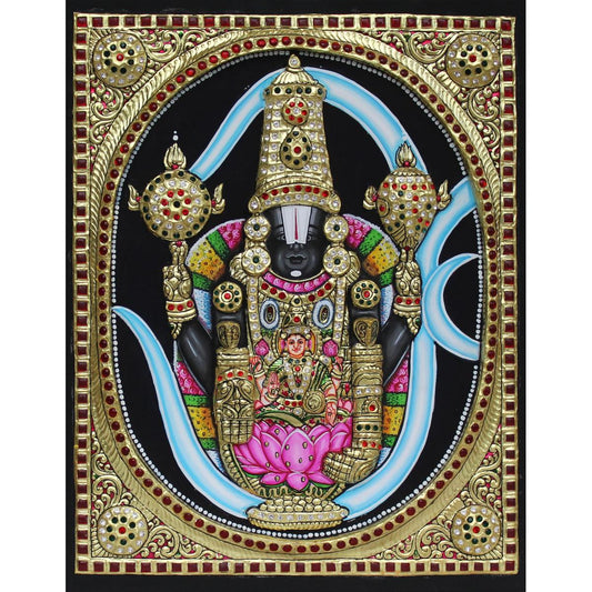 TANJORE PAINTING OM BALAJI 3D EMBOSSED