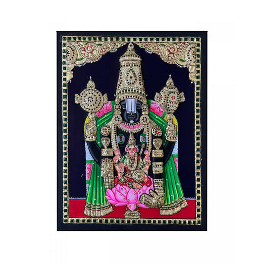 TANJORE PAINTING OM BALAJI 3D EMBOSSED