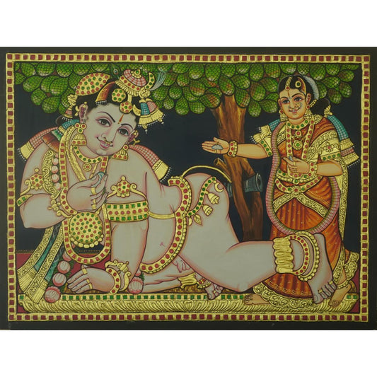 TANJORE PAINTING KRISHNA