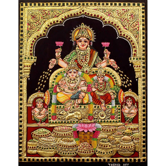 TANJORE PAINTING KUBERA LAKSHMI