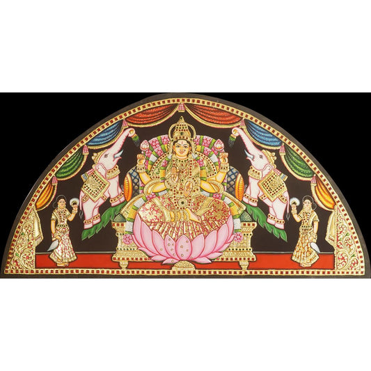 TANJORE PAINTING GAJA LAKSHMI