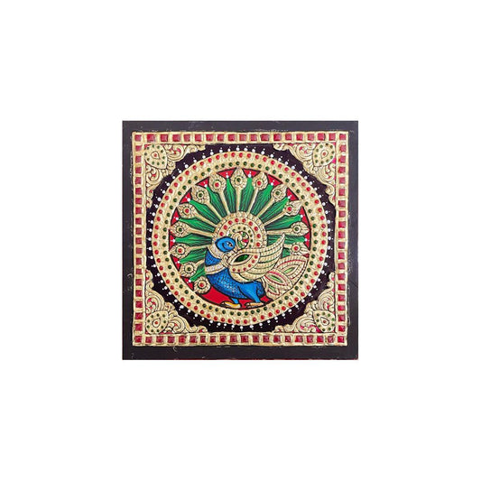 TANJORE PAINTING PEACOCK