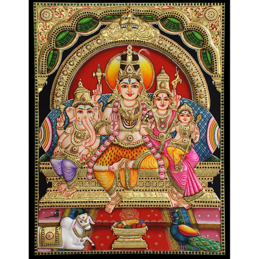 TANJORE PAINTING SIHVA FAMILY