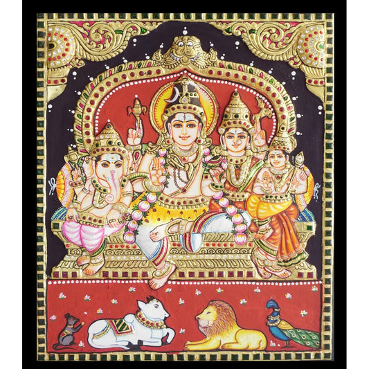 TANORE PAINTING SHIVA FAMILY