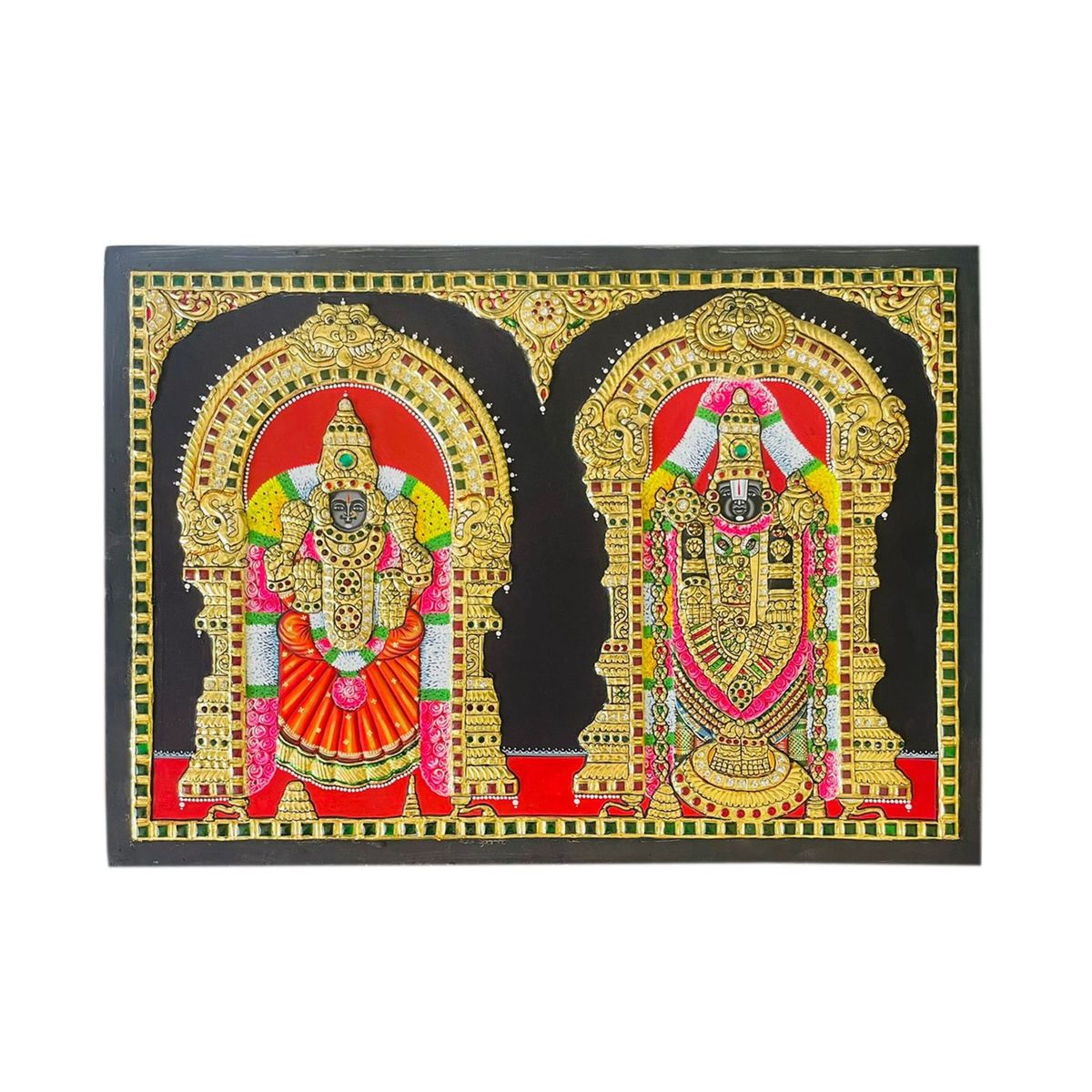 TANJORE PAINTING BALAJI SIDE PADMAVATHI