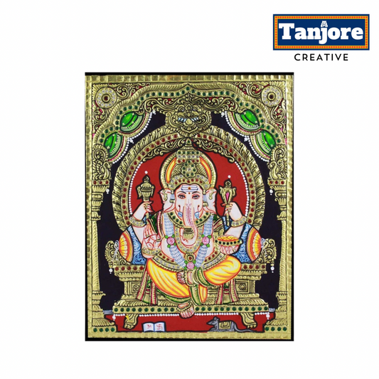 TANJORE PAINTING MANTAP GANESHA