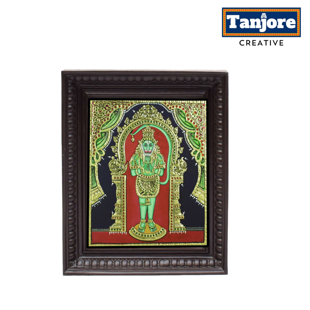 TANJORE PAINTING STANDING HANUMAN