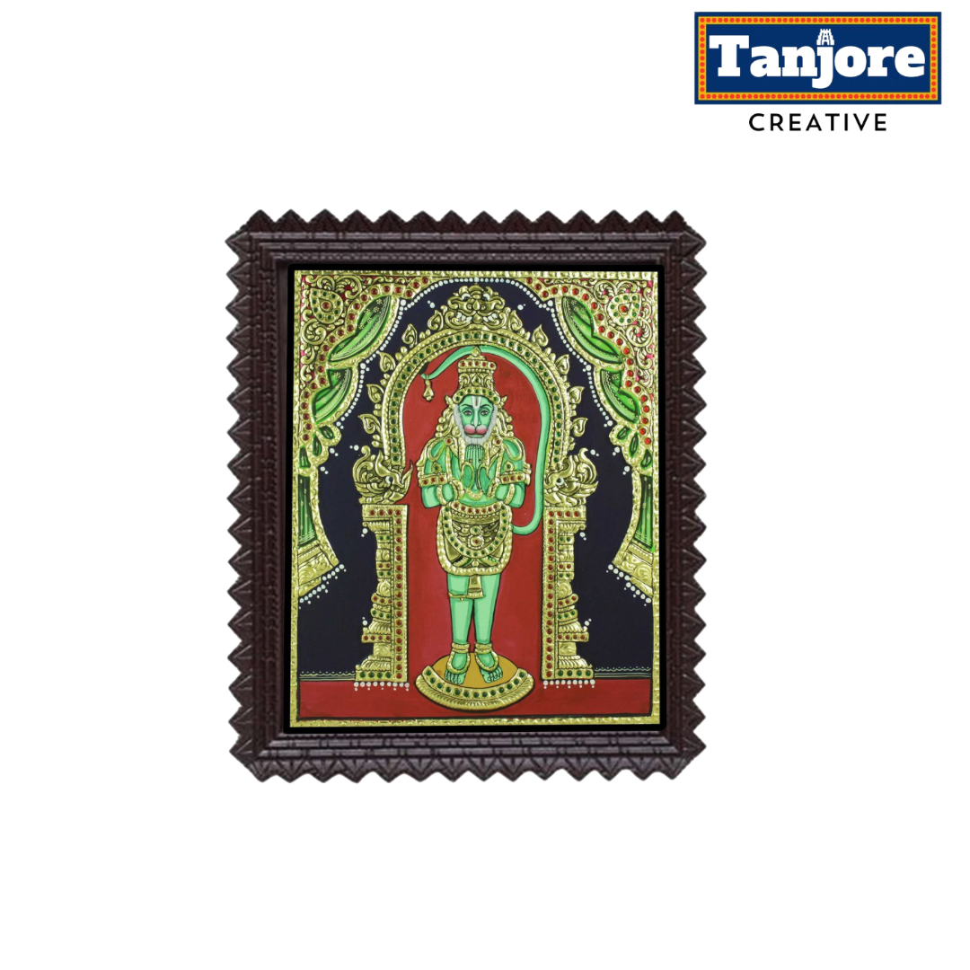 TANJORE PAINTING STANDING HANUMAN