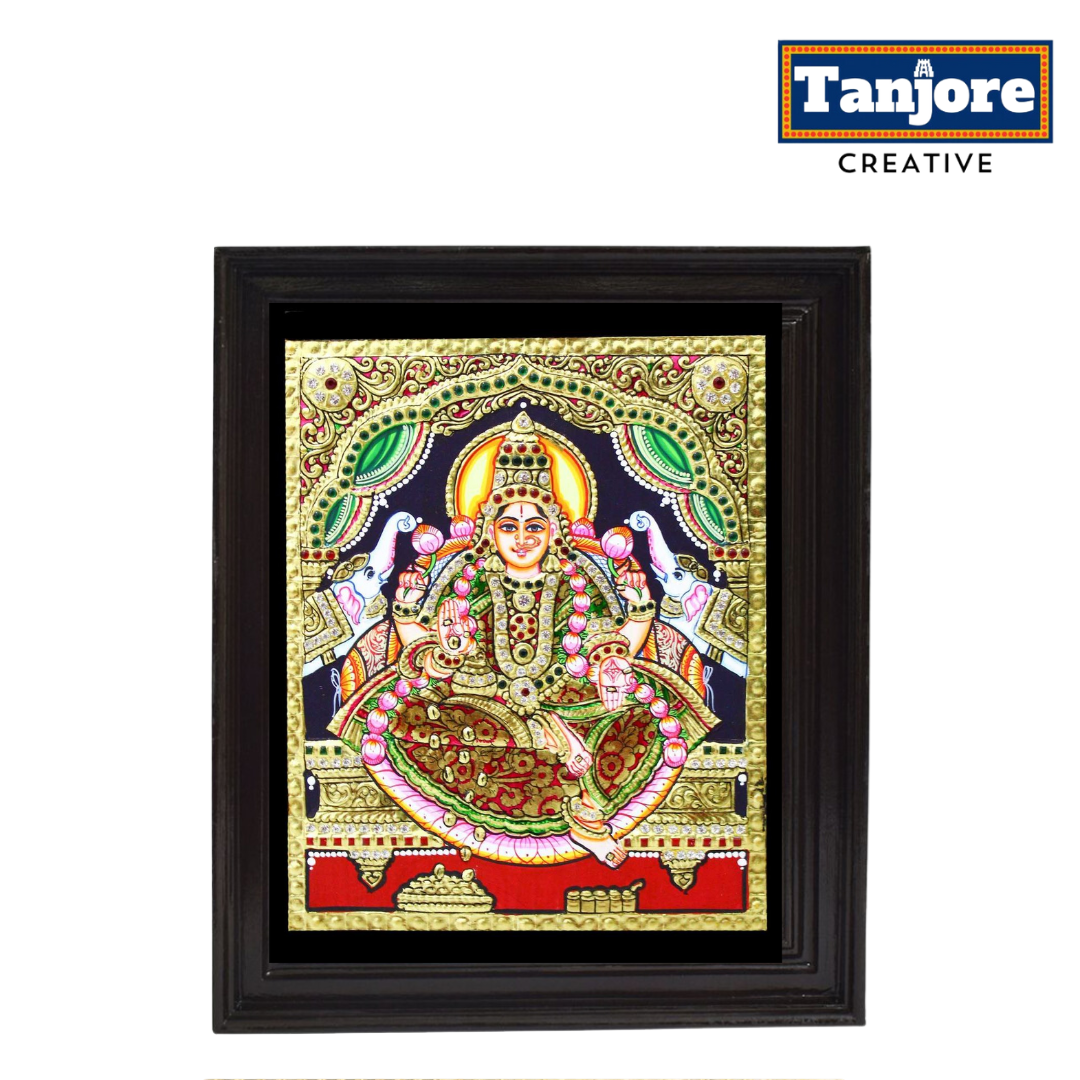 TANJORE PAINTING GAJA LAKSHMI