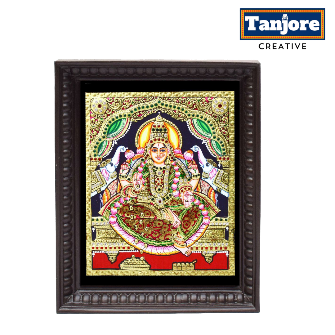 TANJORE PAINTING GAJA LAKSHMI