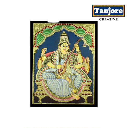 TANJORE PAINTING SARASWATHI