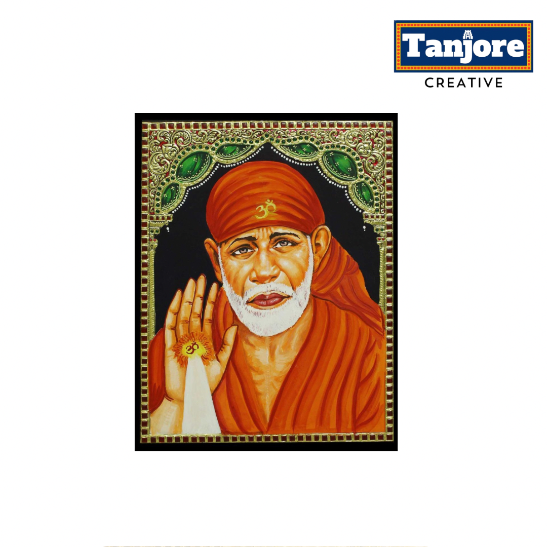 TANJORE PAINTING SAI BABA