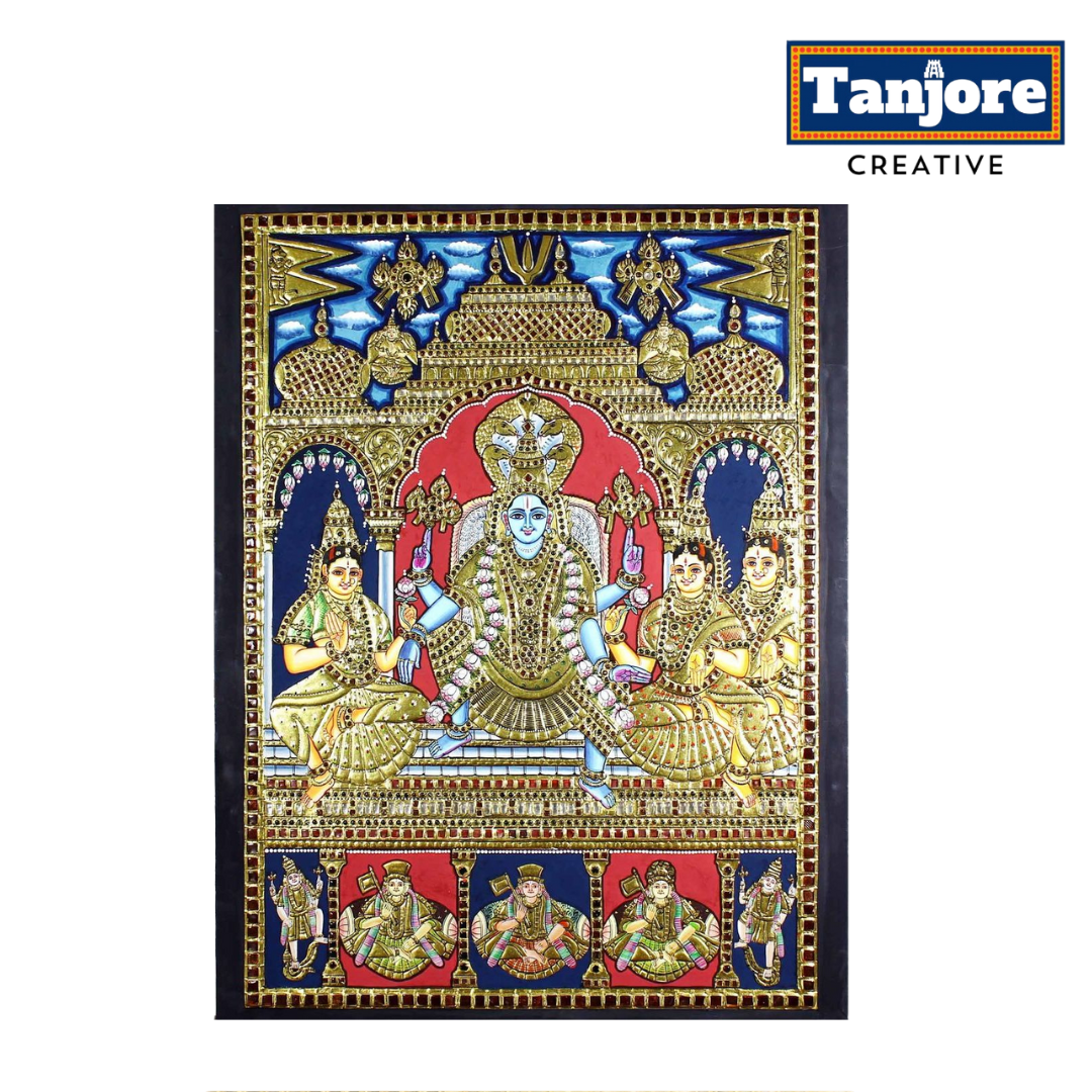 TANJORE PAINTING RAMA PATTABHISEKAM