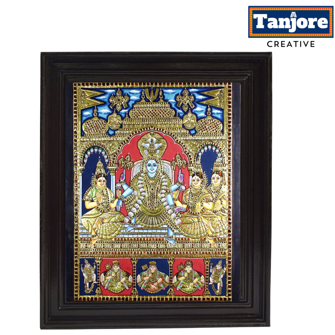 TANJORE PAINTING RAMA PATTABHISEKAM