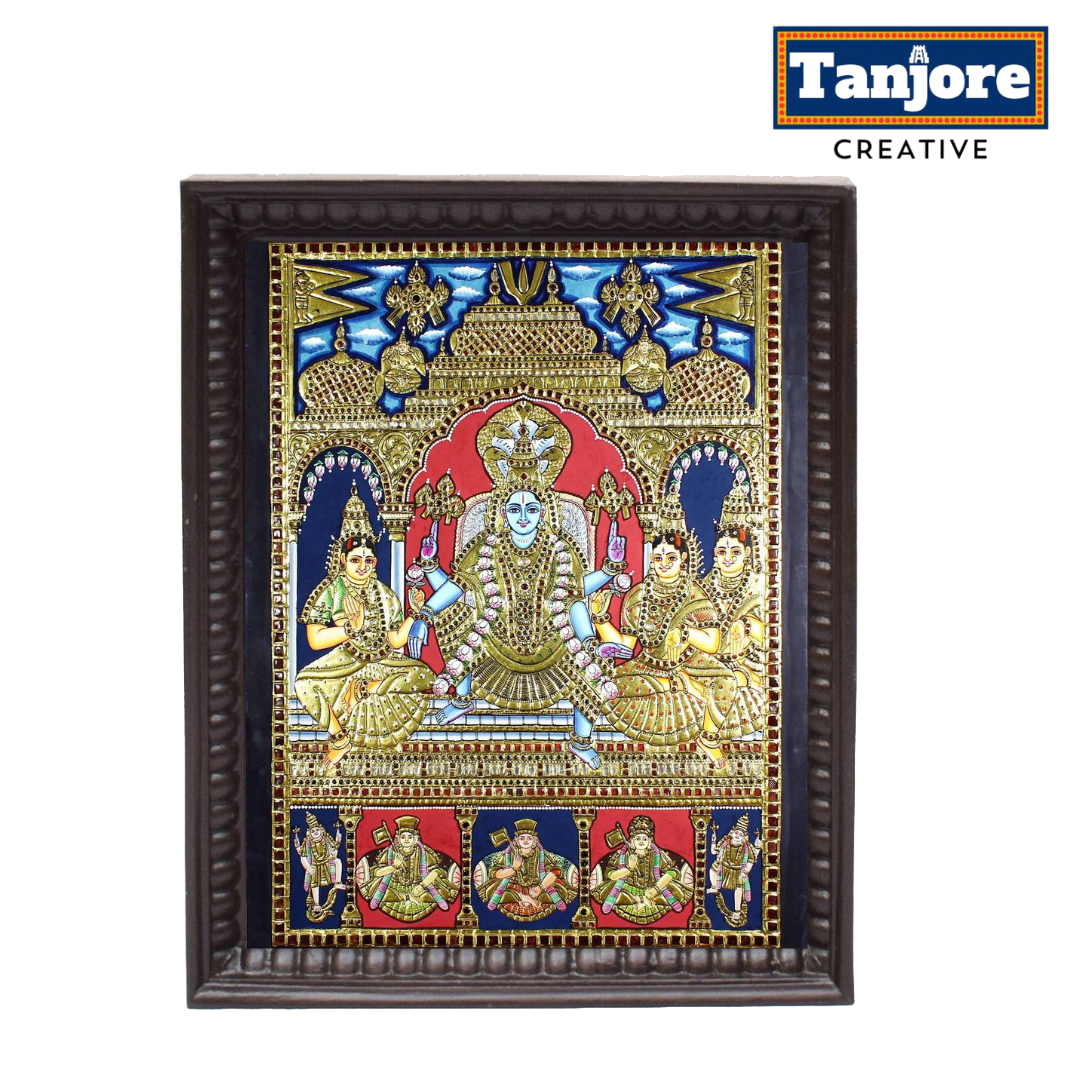 TANJORE PAINTING RAMA PATTABHISEKAM