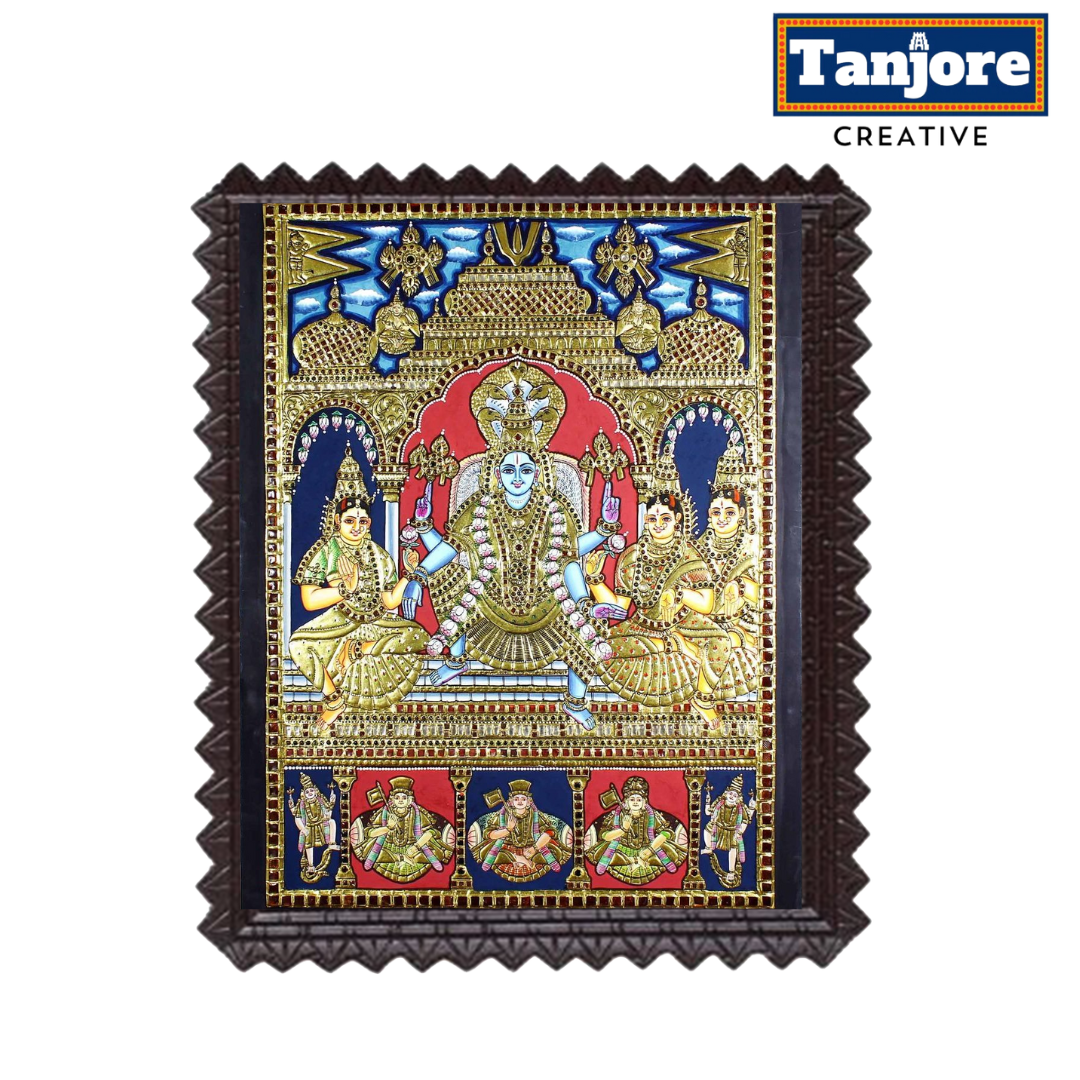 TANJORE PAINTING RAMA PATTABHISEKAM