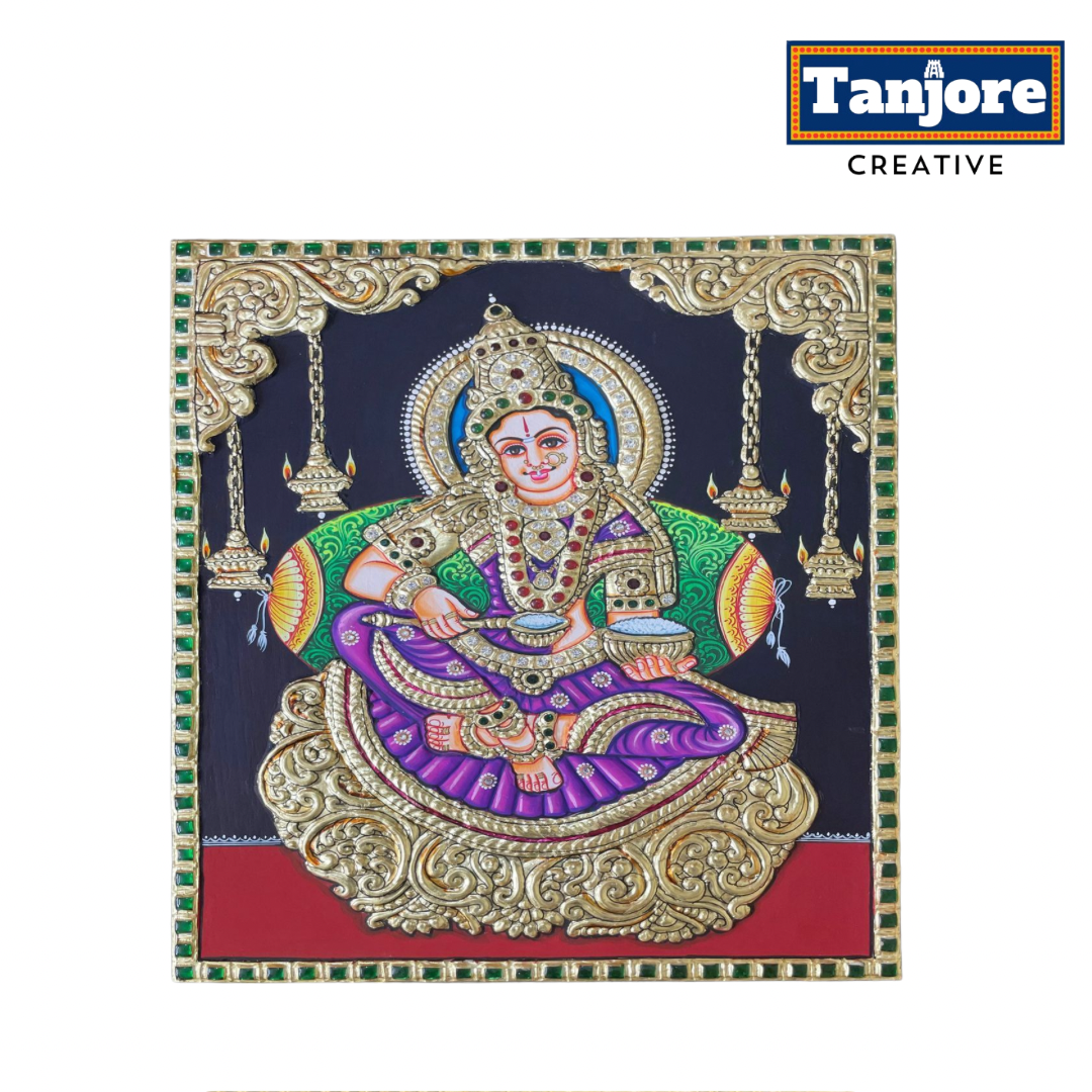 TANJORE PAINTING ANNAPOORANESWARI