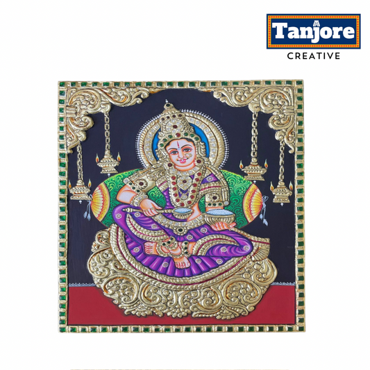 TANJORE PAINTING ANNAPOORANESWARI