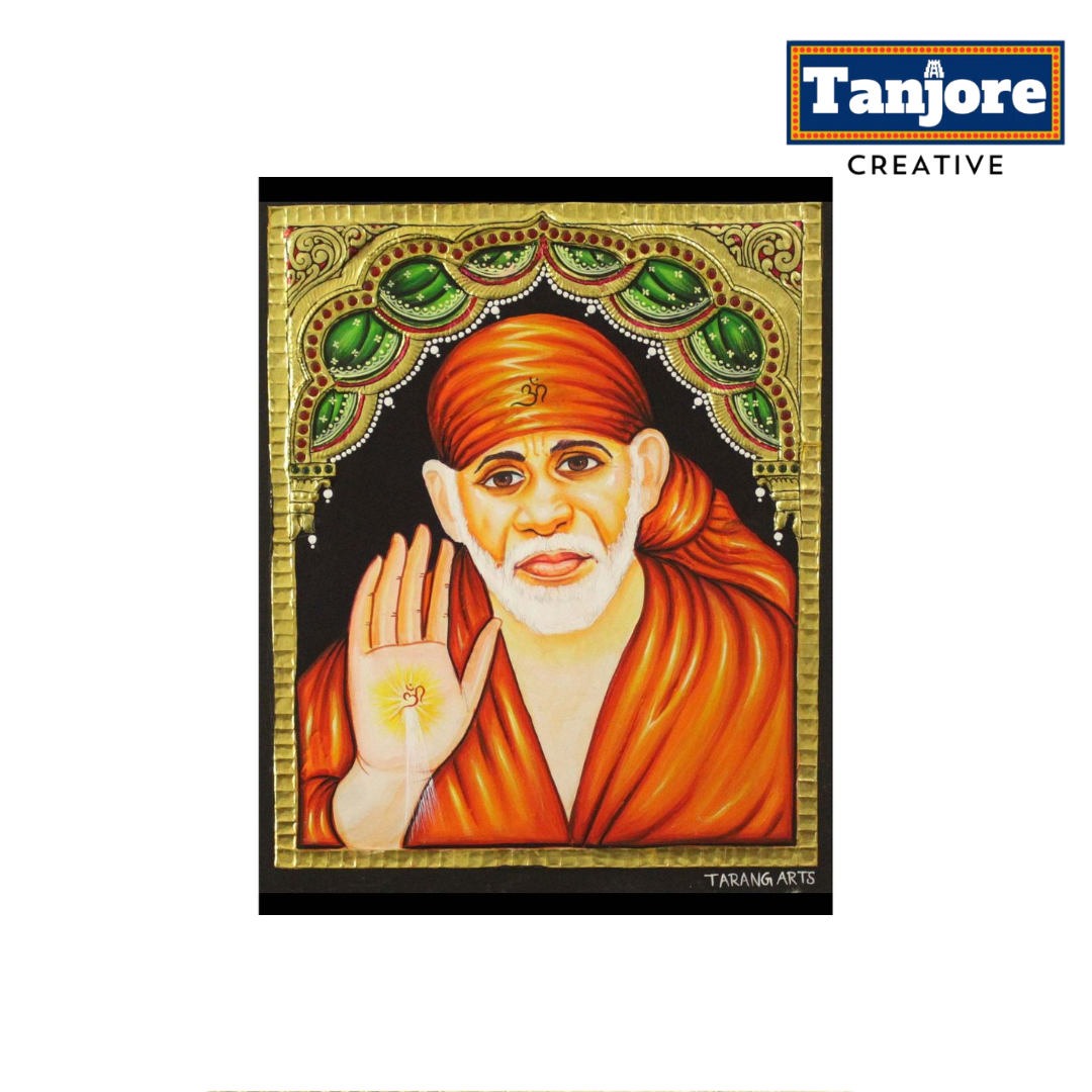 Saibaba Face Tanjore Painting