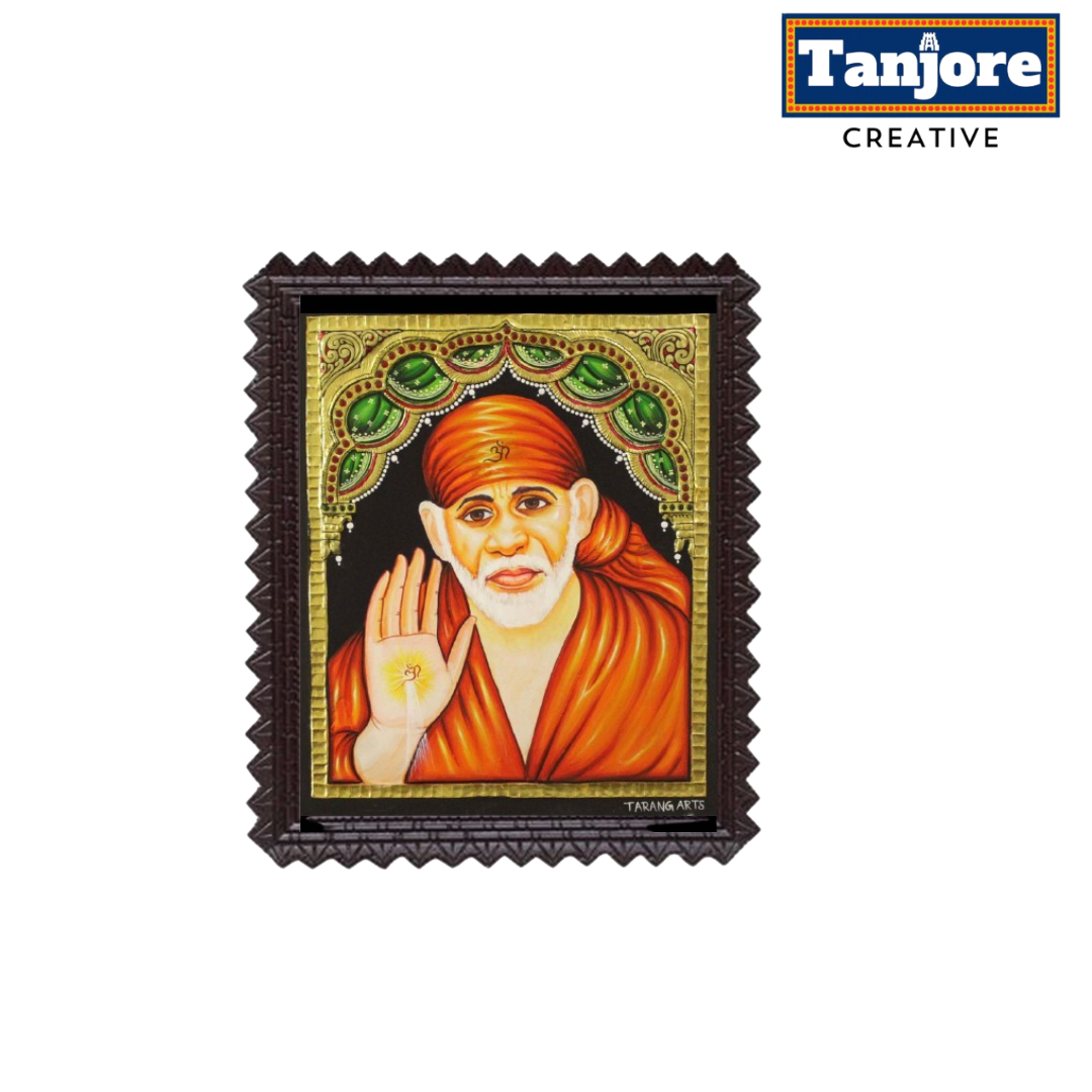 Saibaba Face Tanjore Painting