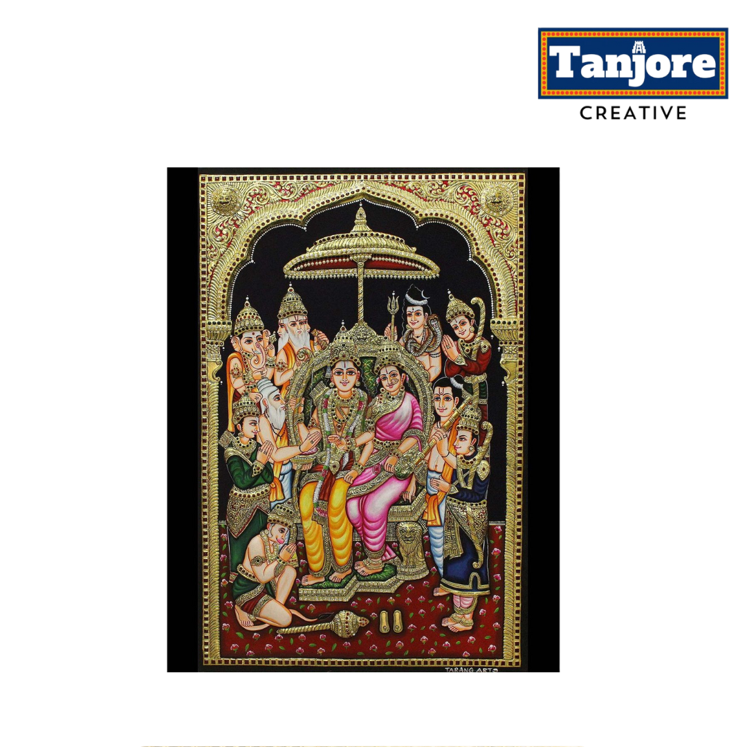 TANJORE PAINTING RAMAPATTABHISEKAM