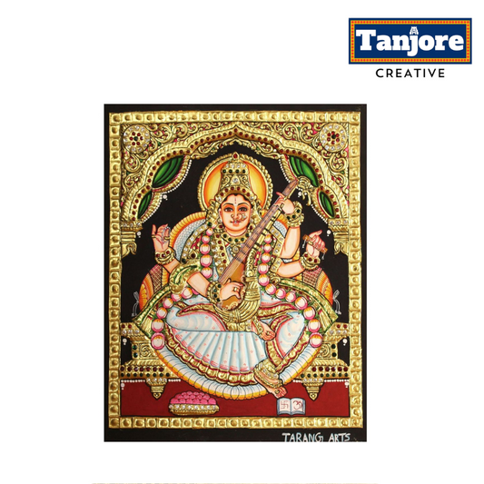 TANJORE PAINTING SARASWATHI