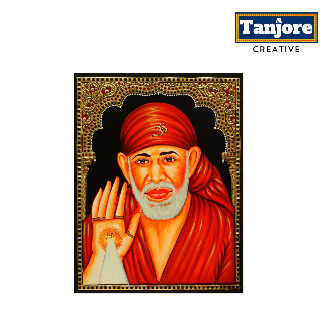 TANJORE PAINTING SAI BABA