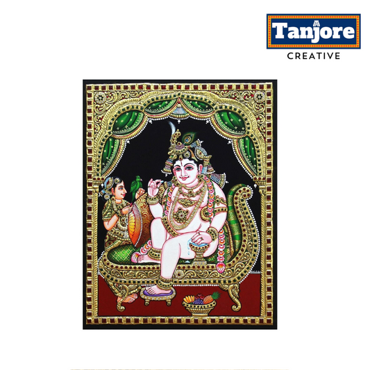 TANJORE PAINTING BUTTER KRISHNA