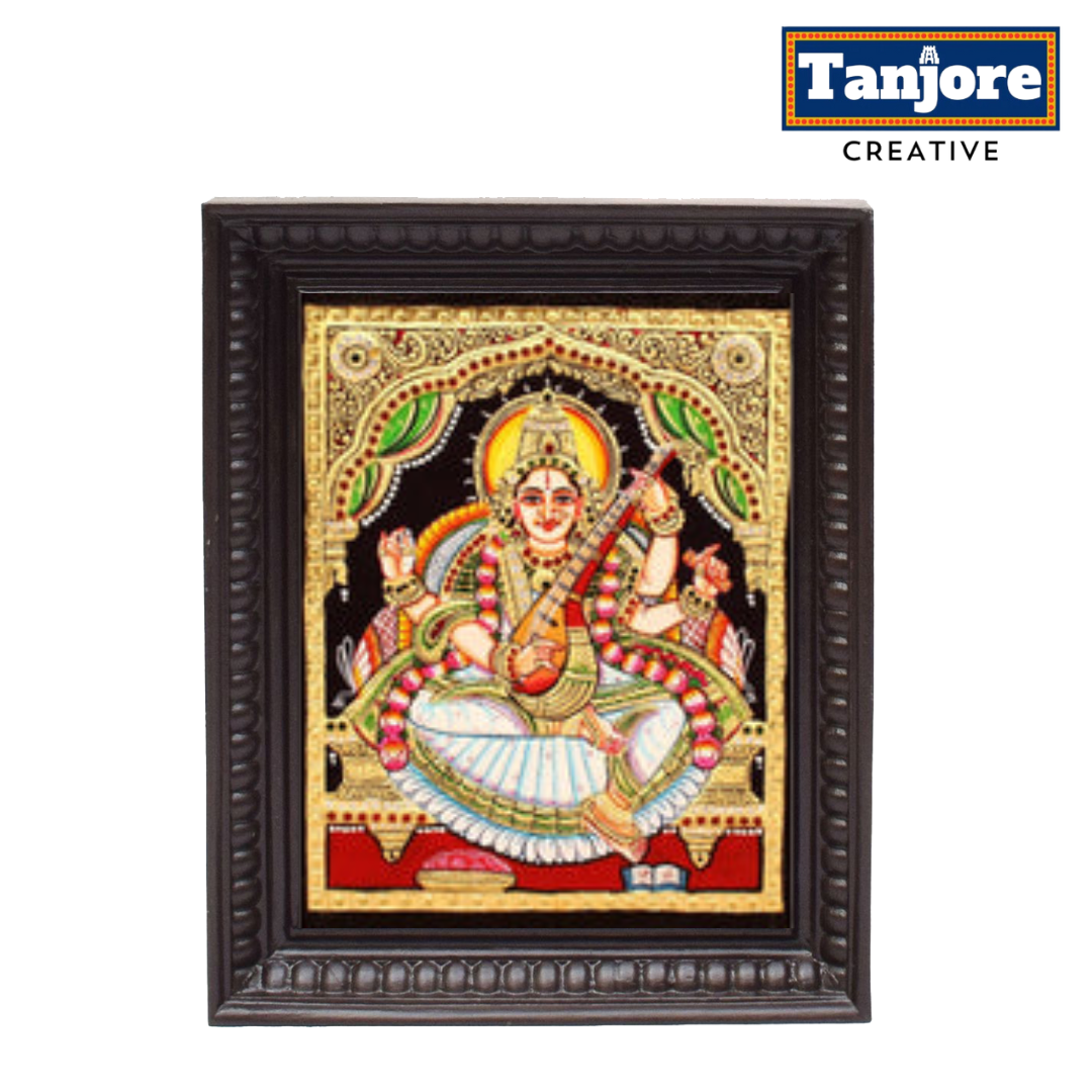 TANJORE PAINTING SARASWATHI