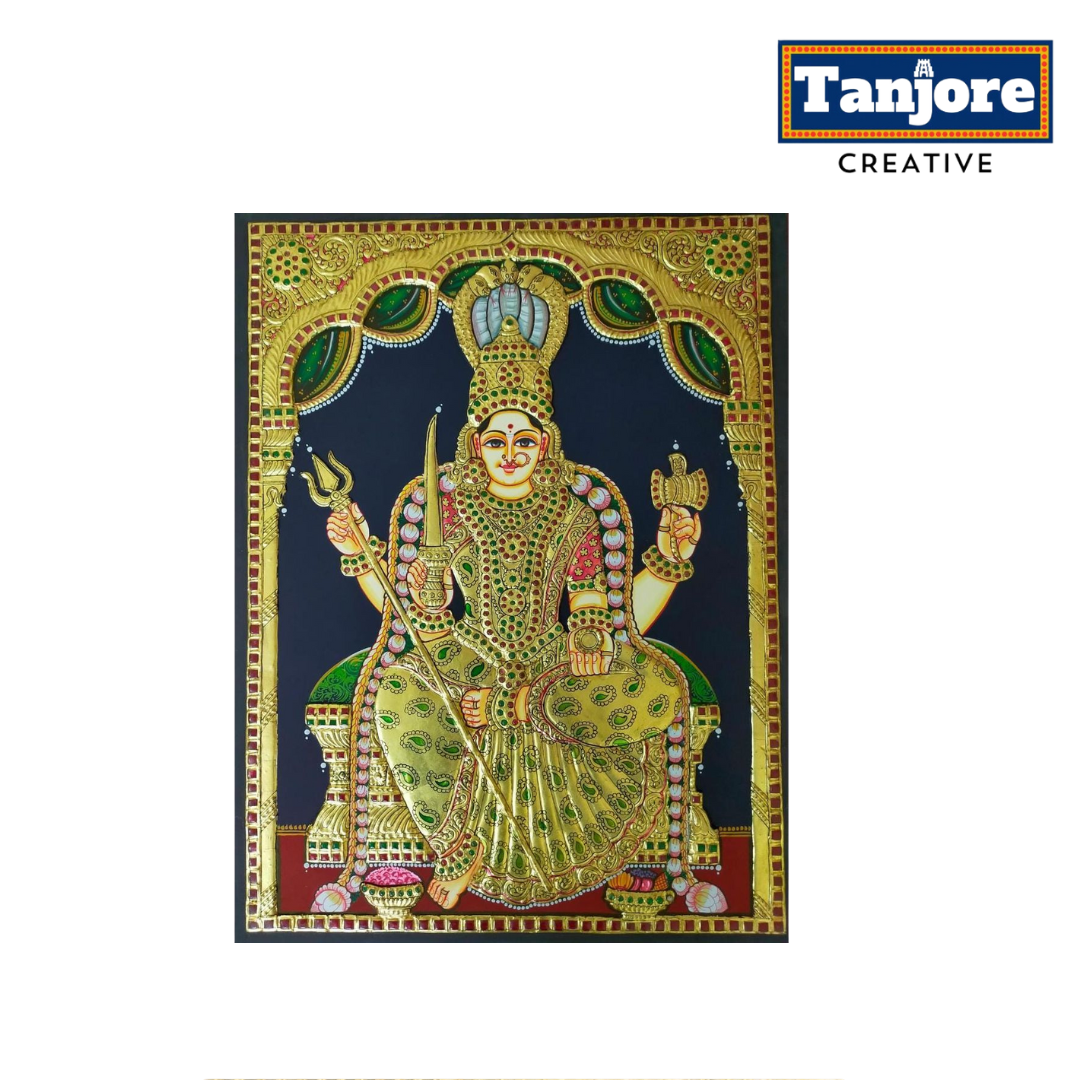 TANJORE PAINTING CHOWDESWARI AMMAN