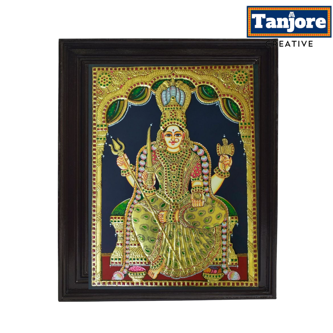 TANJORE PAINTING CHOWDESWARI AMMAN