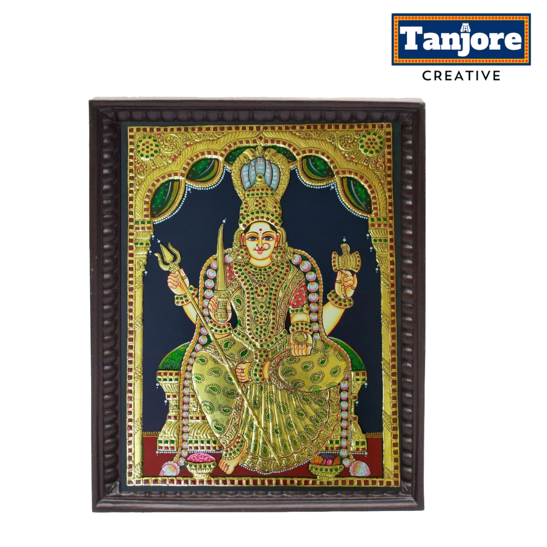 TANJORE PAINTING CHOWDESWARI AMMAN