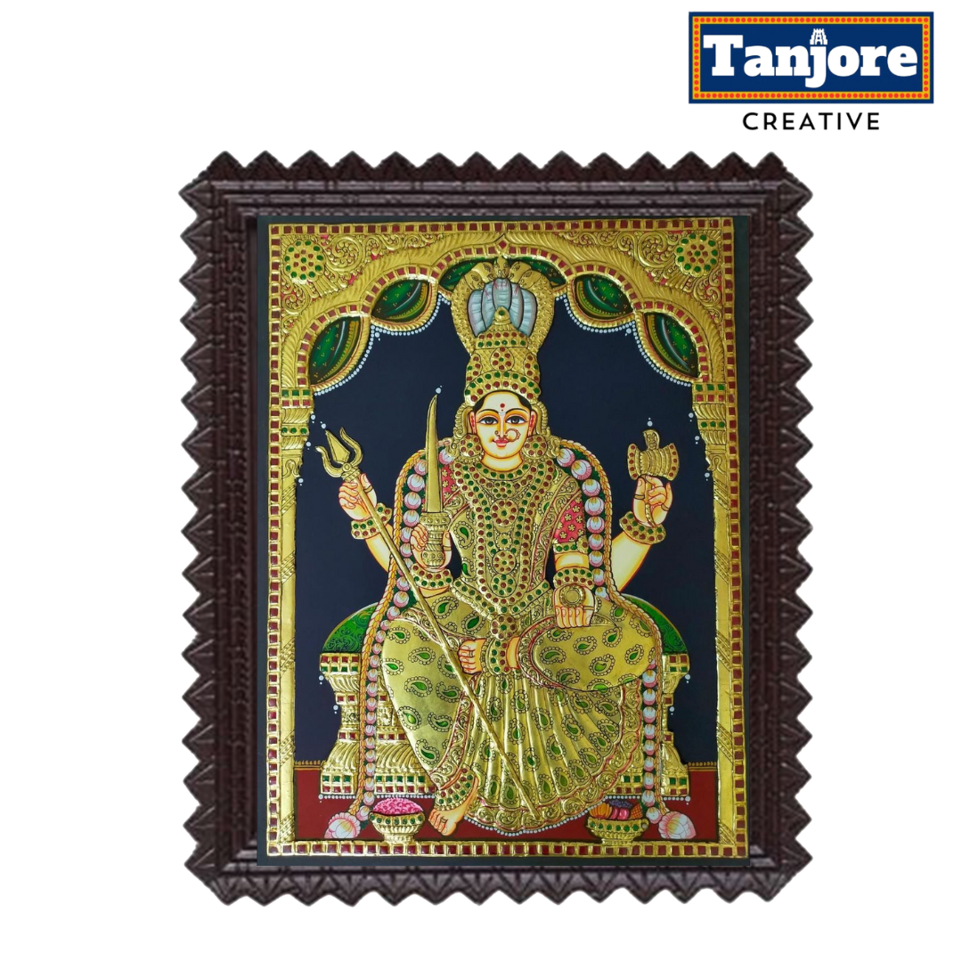 TANJORE PAINTING CHOWDESWARI AMMAN