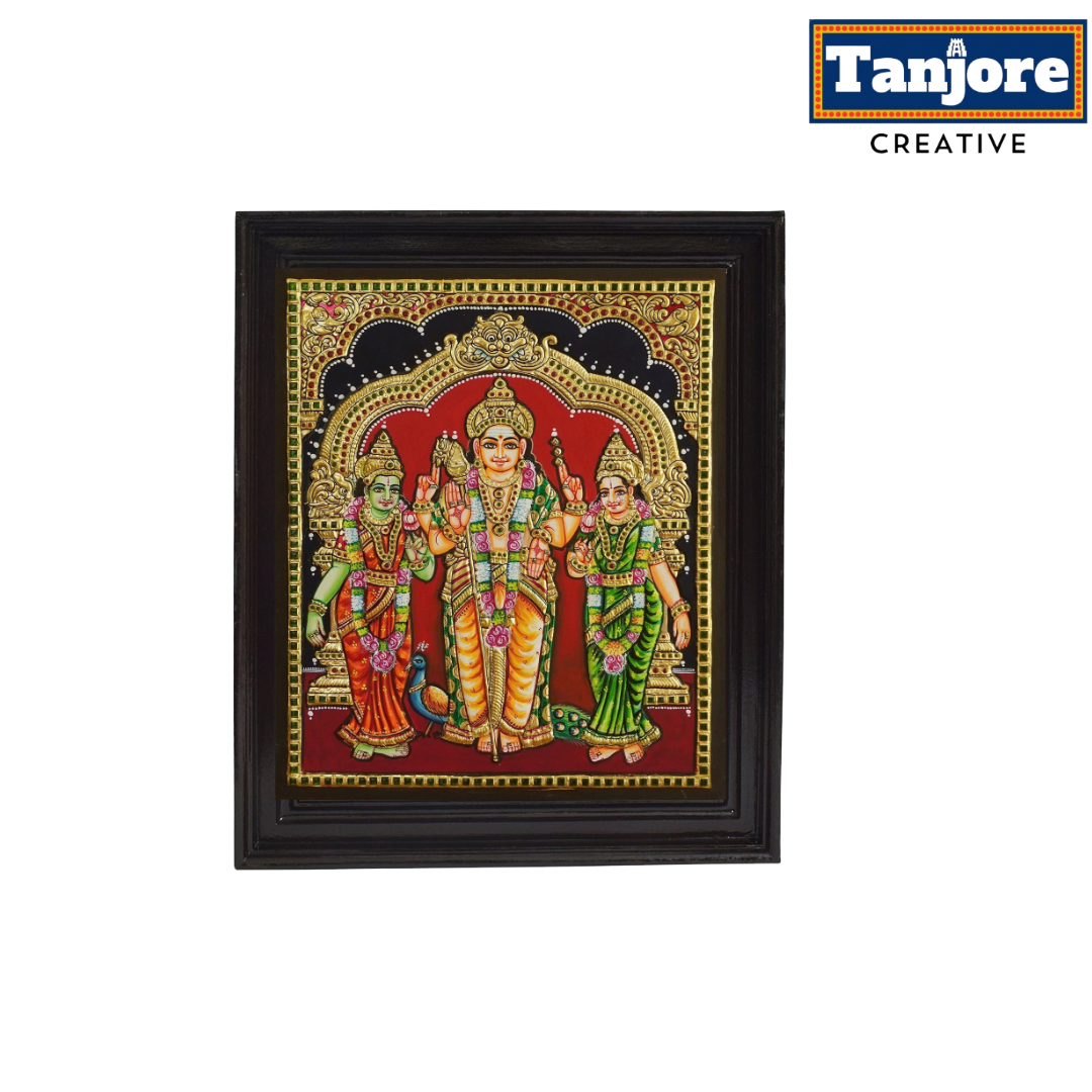 TANJORE PAINTING MURUGAM VALLI DEVAYANI