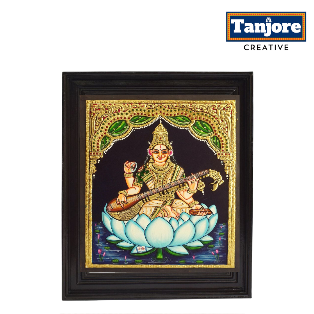 TANJORE PAINTING SARASWATHI