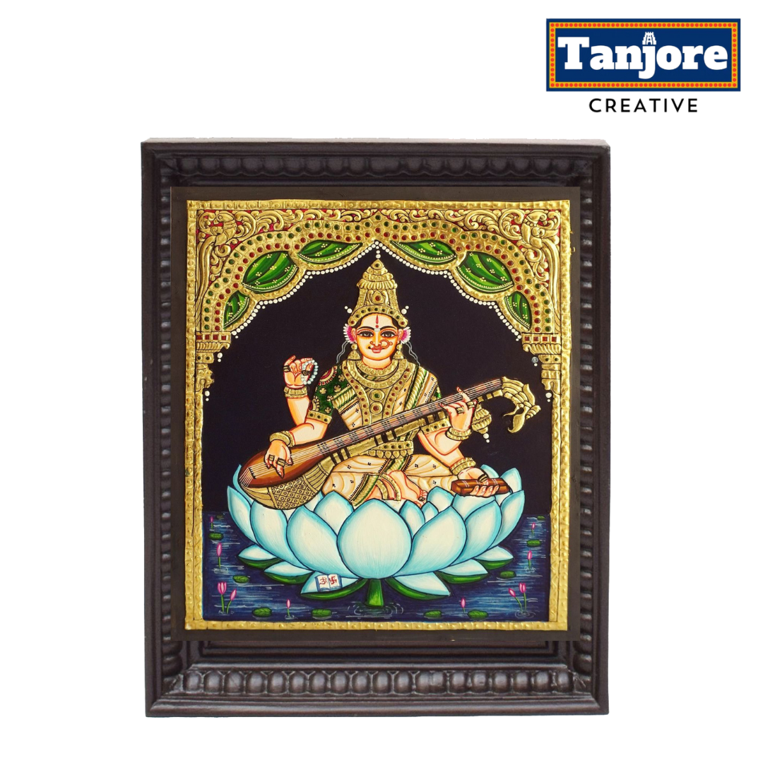 TANJORE PAINTING SARASWATHI