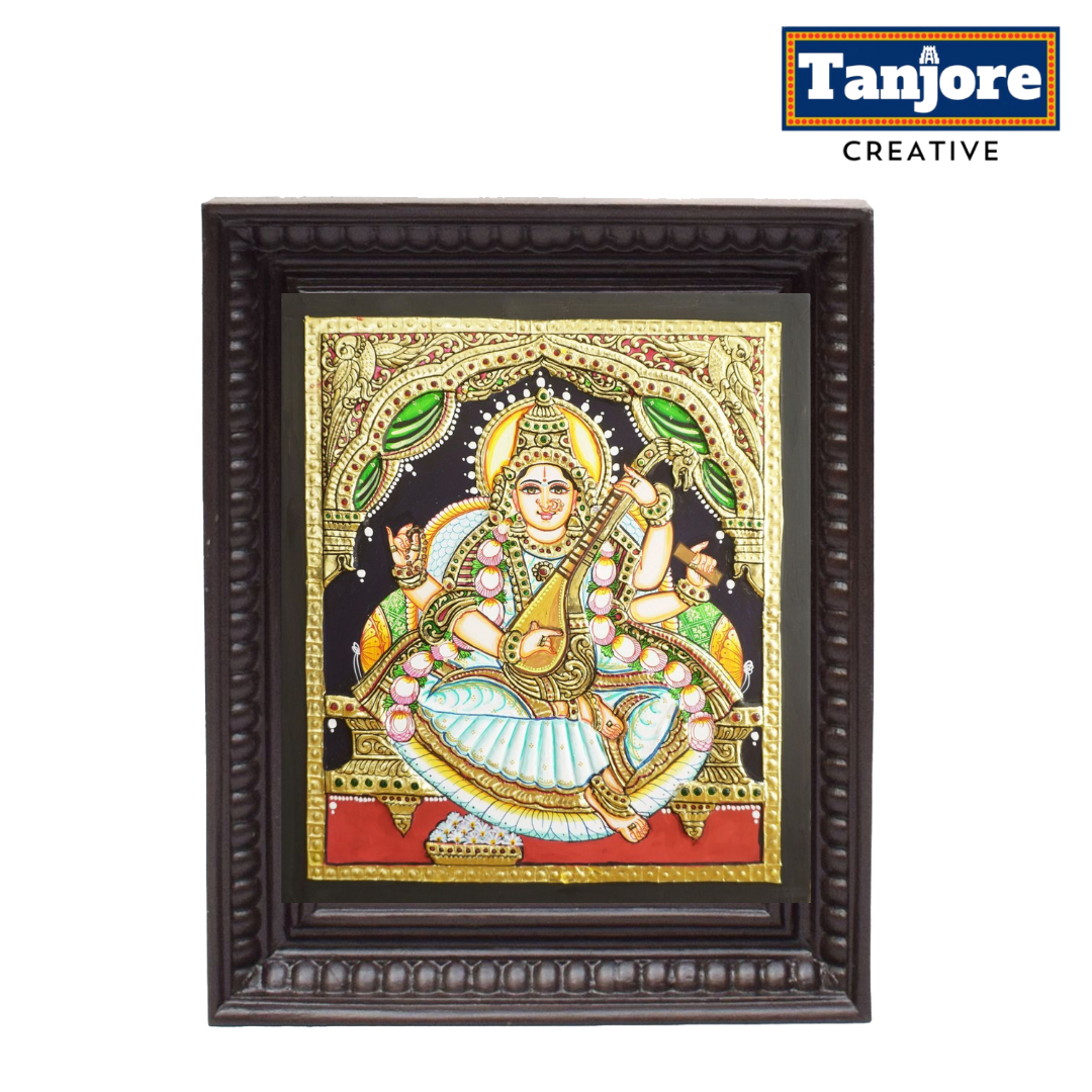 TANJORE PAINTING SARASWATHI